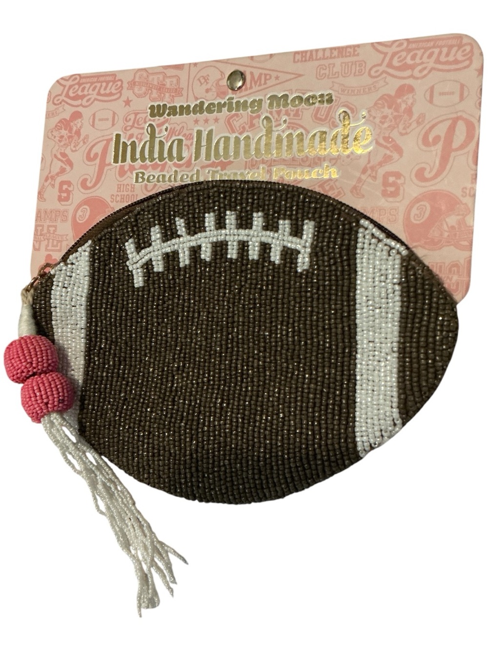BeadedFootball travel pouch 🏈🏈🏈🏈🏈